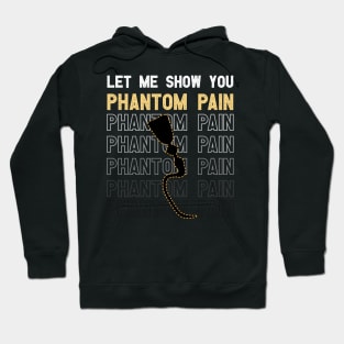 Leg Prosthetic Amptuee and Amputation Awareness Limb Joke Hoodie